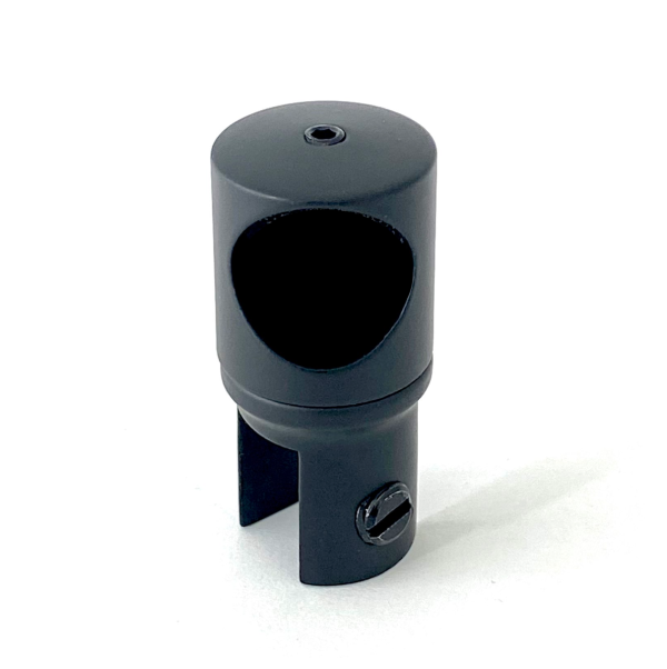 Conector reglabil bară-sticla finisaj negru