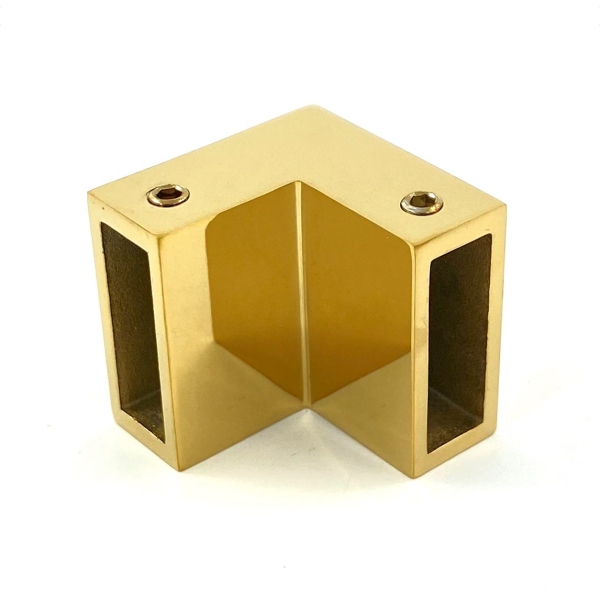 Conector 90° /profil-profil/ Pentru sistem S003-B finisaj auriu