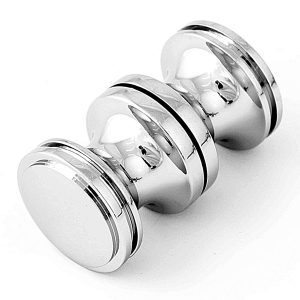 Buton duș, sticlă 6-12 mm, Ø32 mm, alamă, finisaj lucios