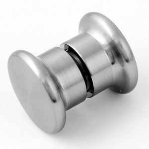 Buton duș, sticlă 6-12 mm, Ø38 mm, alamă, finisj satinat