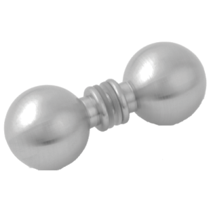 Buton duș, sticlă 6-12 mm, Ø32 mm, alamă, finisaj lucios