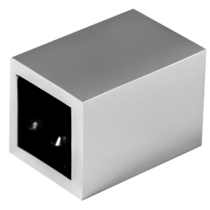 Conector perete, alamă, finisaj lucios