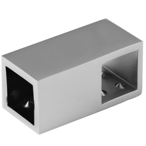 T-connector alamă, finisaj lucios